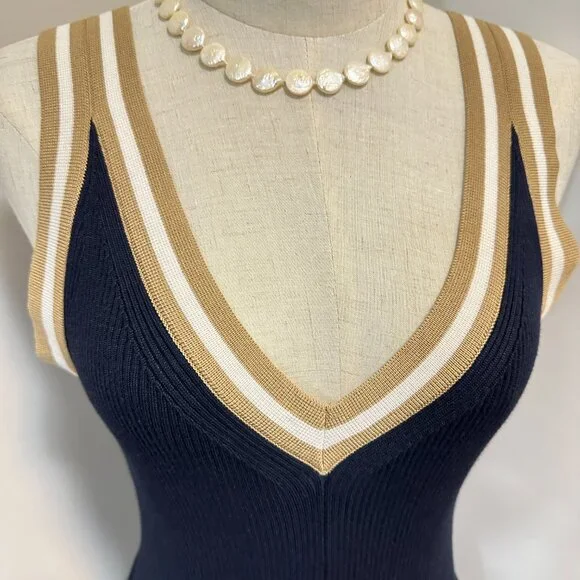 Tommy Hilfiger Knit Dress | Navy | S (Fits M) - Picture 3 of 8